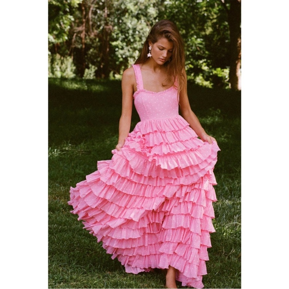 LOVE SHACK FANCY Idra Maxi Dress SIZE: 0 - Picture 1 of 7